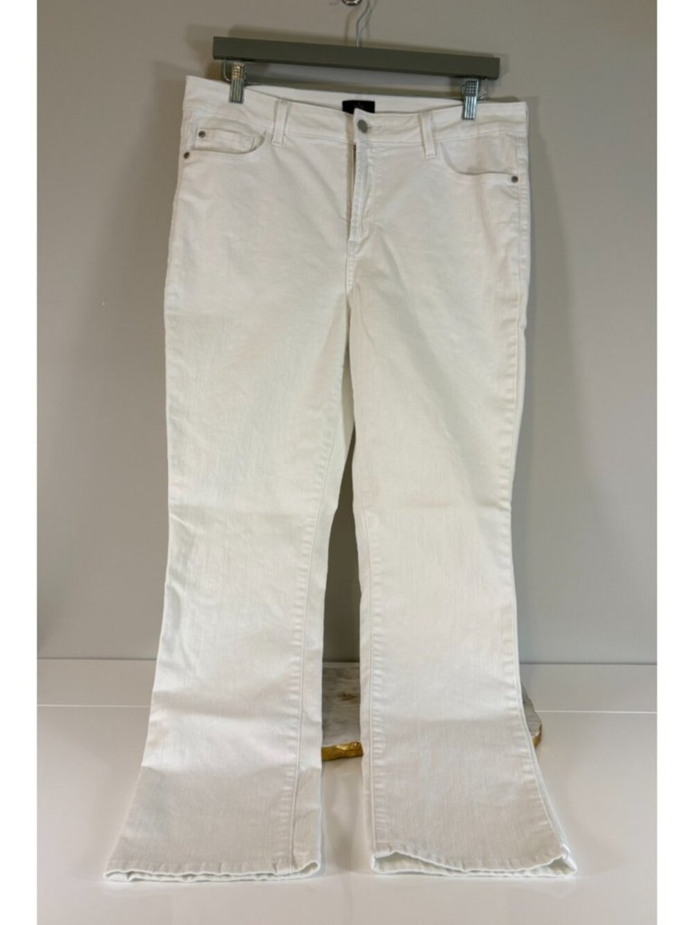 NYDJ Size 14 Lift Tuck Technology White Skinny Jeans Parisian
